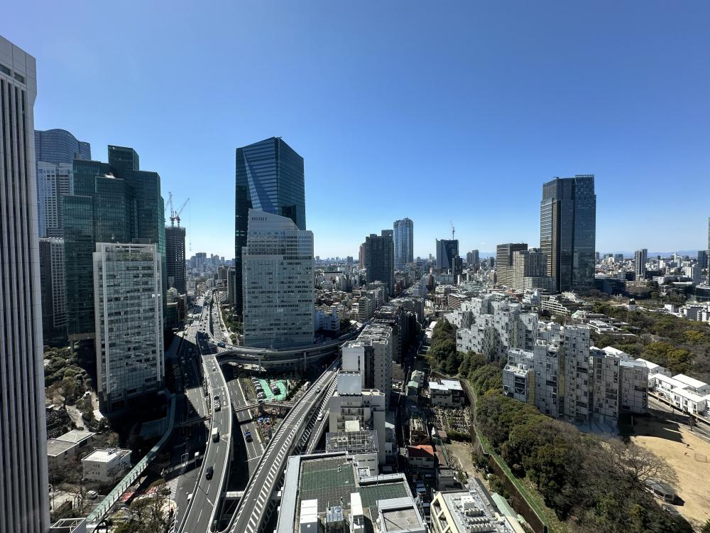 屋上庭園からの景色