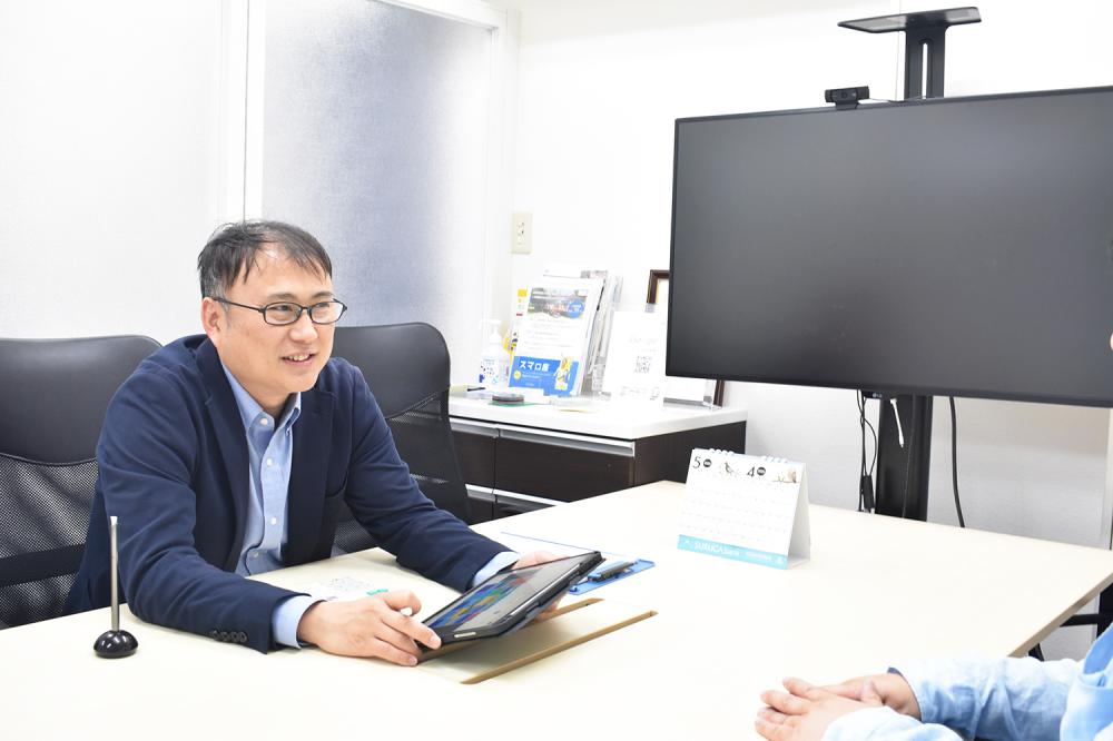 気さくに相談できる代表です！