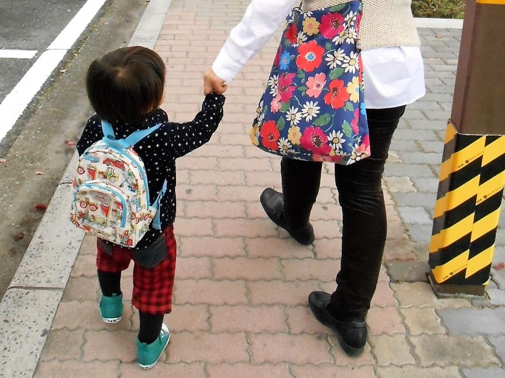 リモートワークを中断して子供のお迎えも◎　※写真はイメージとなります