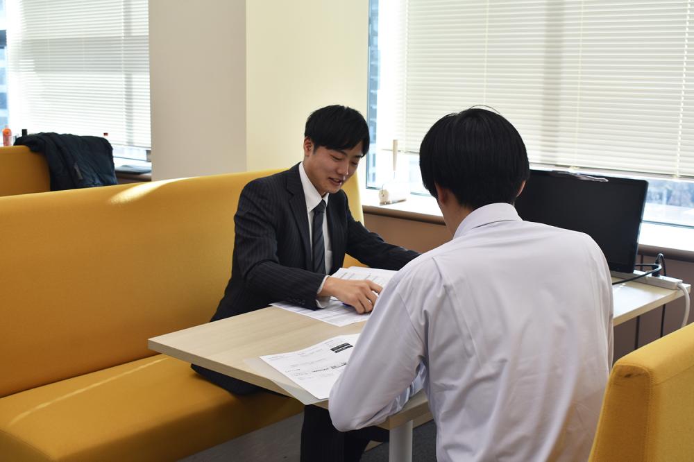 簡易的な打ち合わせに便利なボックス席です