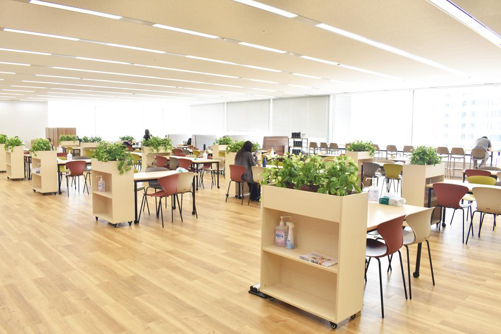 休憩スペースの一枚