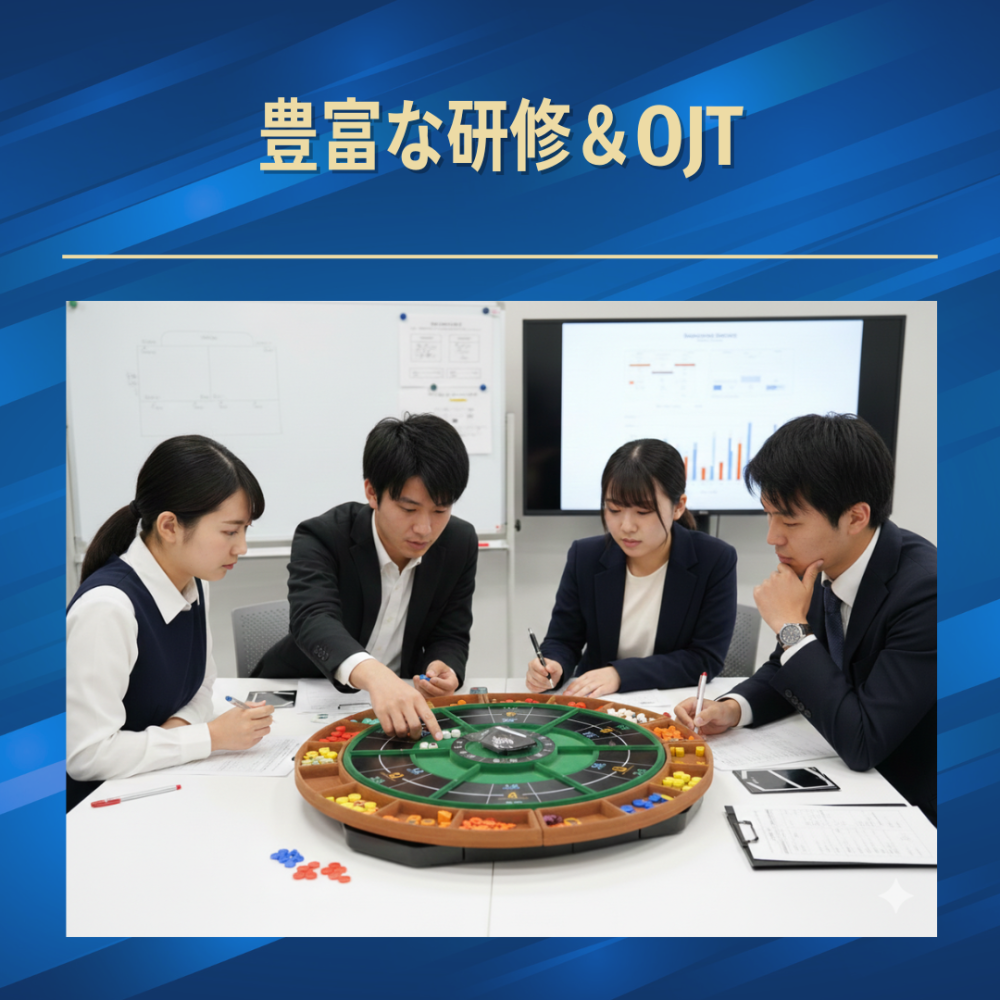 豊富なトレーニングプログラムと成長に直結する研修